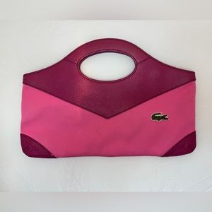 Lacoste Small Handbag in Pink (larger clutch)
